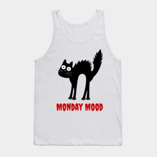 Monday Mood Black Cat Tank Top